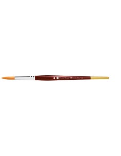 SERIE 85 PENNELLO TONDO IN PELO SINTETICO ORO MANICO CORTO