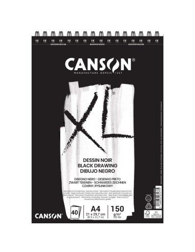 Blocco xl dessin noir Canson 150gr