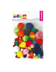 Pompons assortiti 40pz
