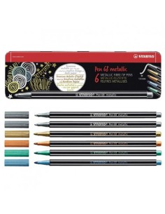 Pen 68 metallic scatola