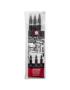 Pen pigma illustration set