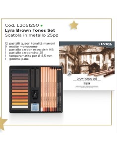 Brown tones Lyra set 25pz.
