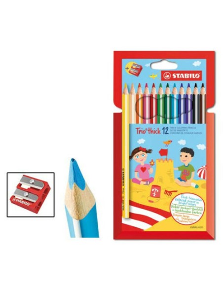 Trio thick matitoni + temperino