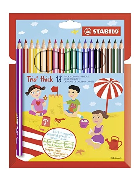 Trio thick matitoni + temperino