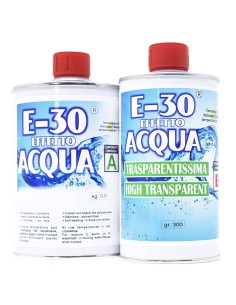 RESINA EPOSSIDICA E-30 EFFETTO ACQUA A+B