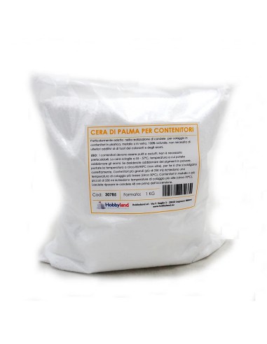 Cera di palma per candele in contenitore