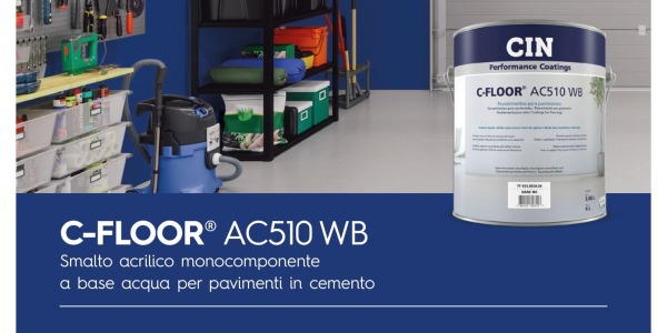 C-FLOOR rivestimento acrilico monocomponente a base acqua per pavimenti in cemento